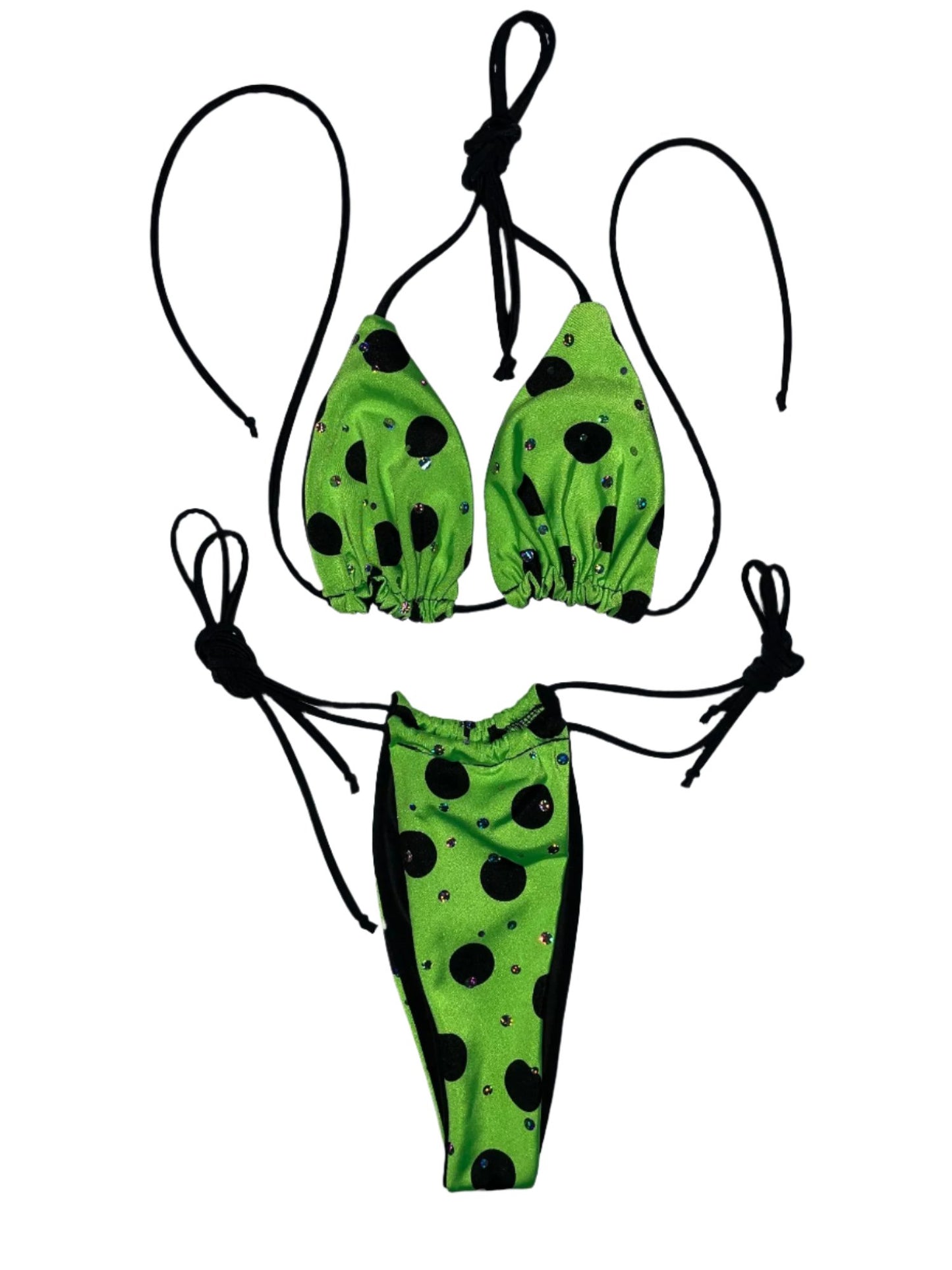 Polka Dot Lime Green - Bikini Set