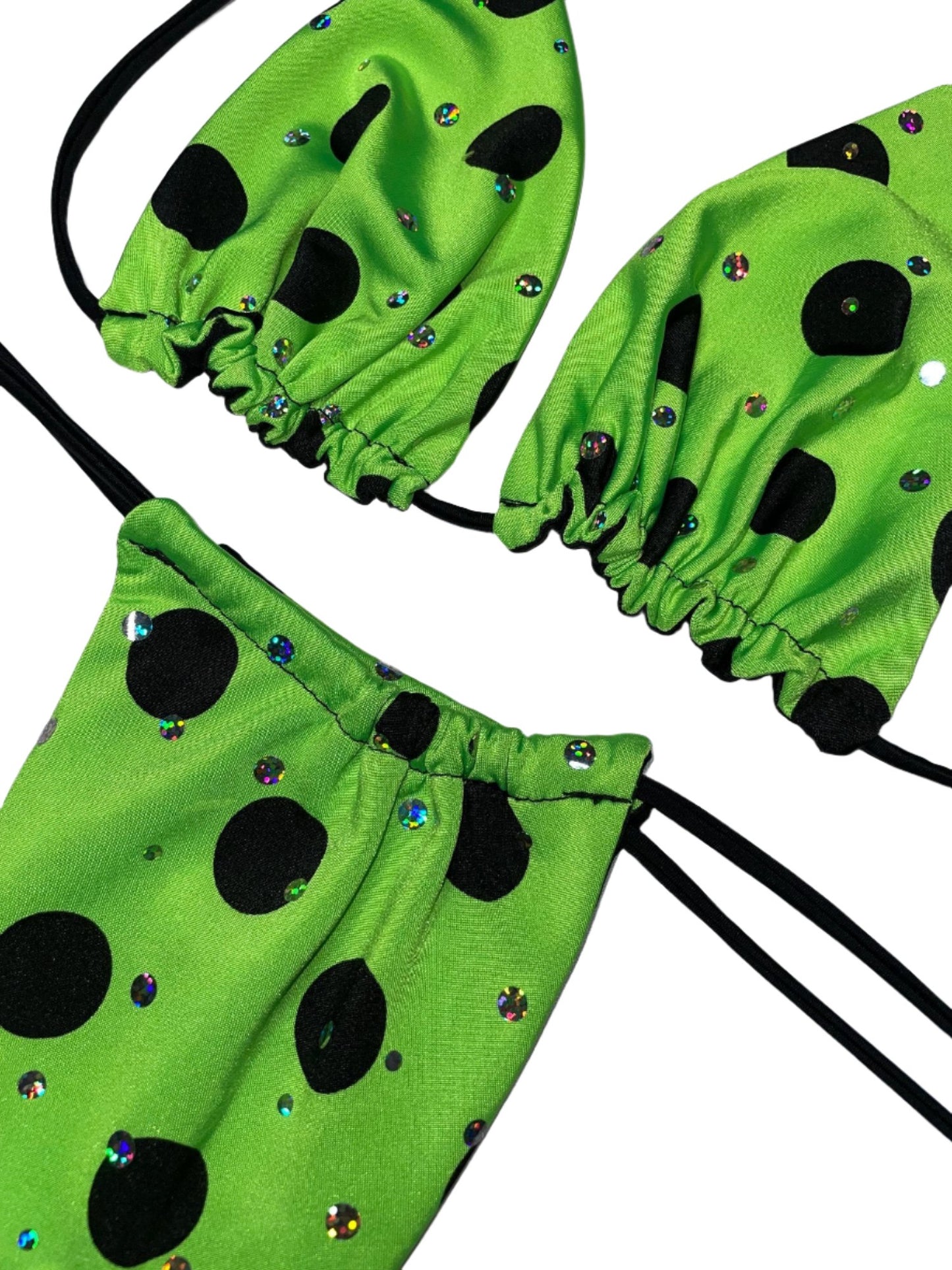 Polka Dot Lime Green - Bikini Set