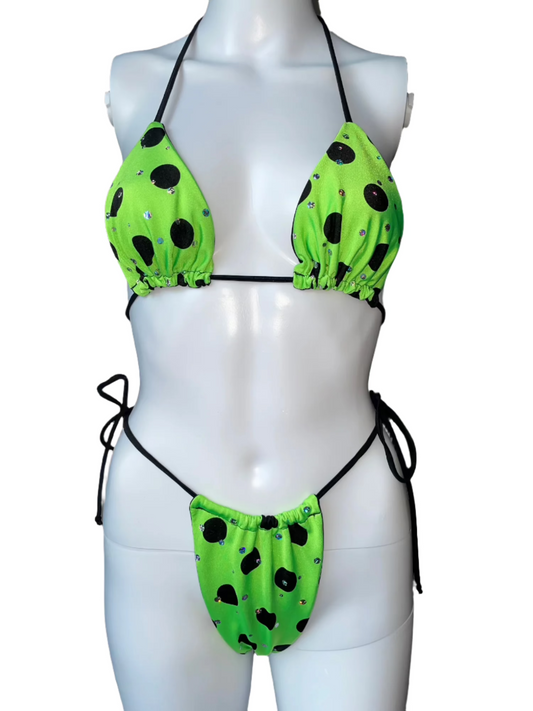 Polka Dot Lime Green - Bikini Set