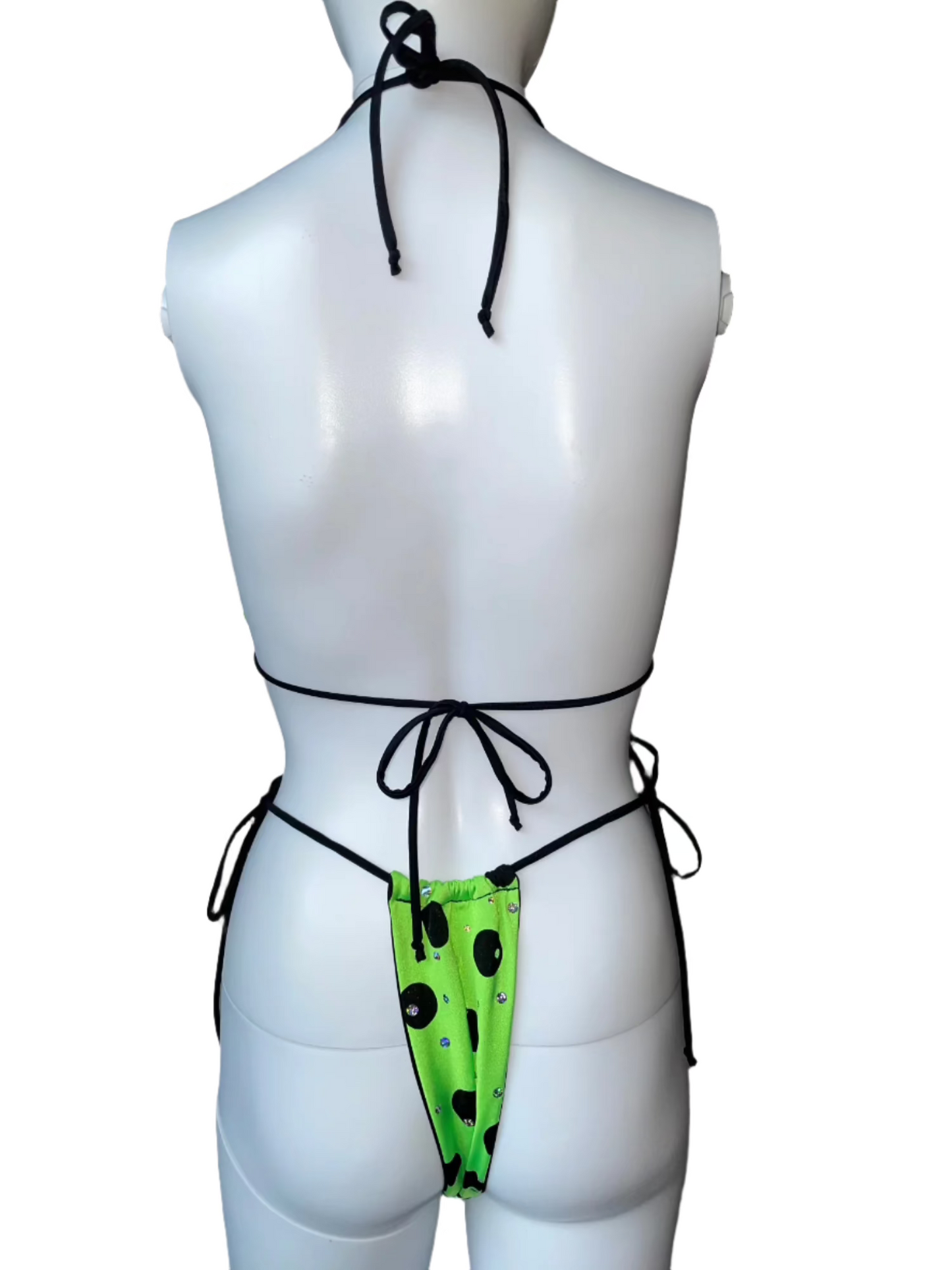 Polka Dot Lime Green - Bikini Set